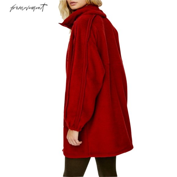 Free People Faux Shearling Oversize Jacket NWT - Picture 5 of 7